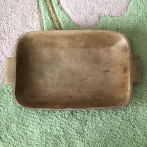 Carved wooden accent tray, vintage